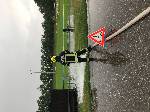 Auspumparbeiten nach Starkregen